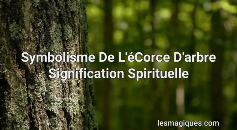 symbolisme de l'écorce d'arbre signification spirituelle