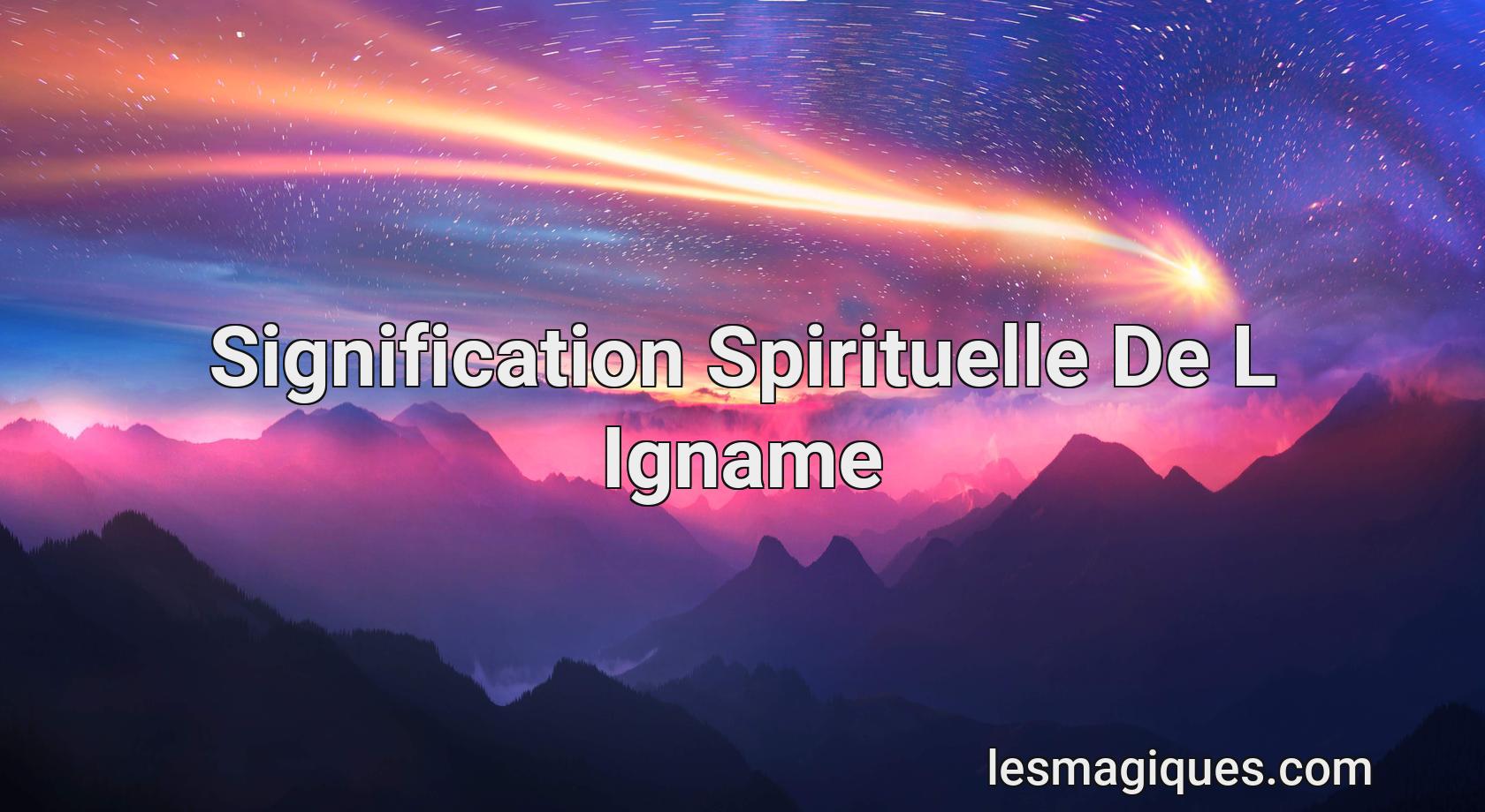 Signification Spirituelle De L Igname