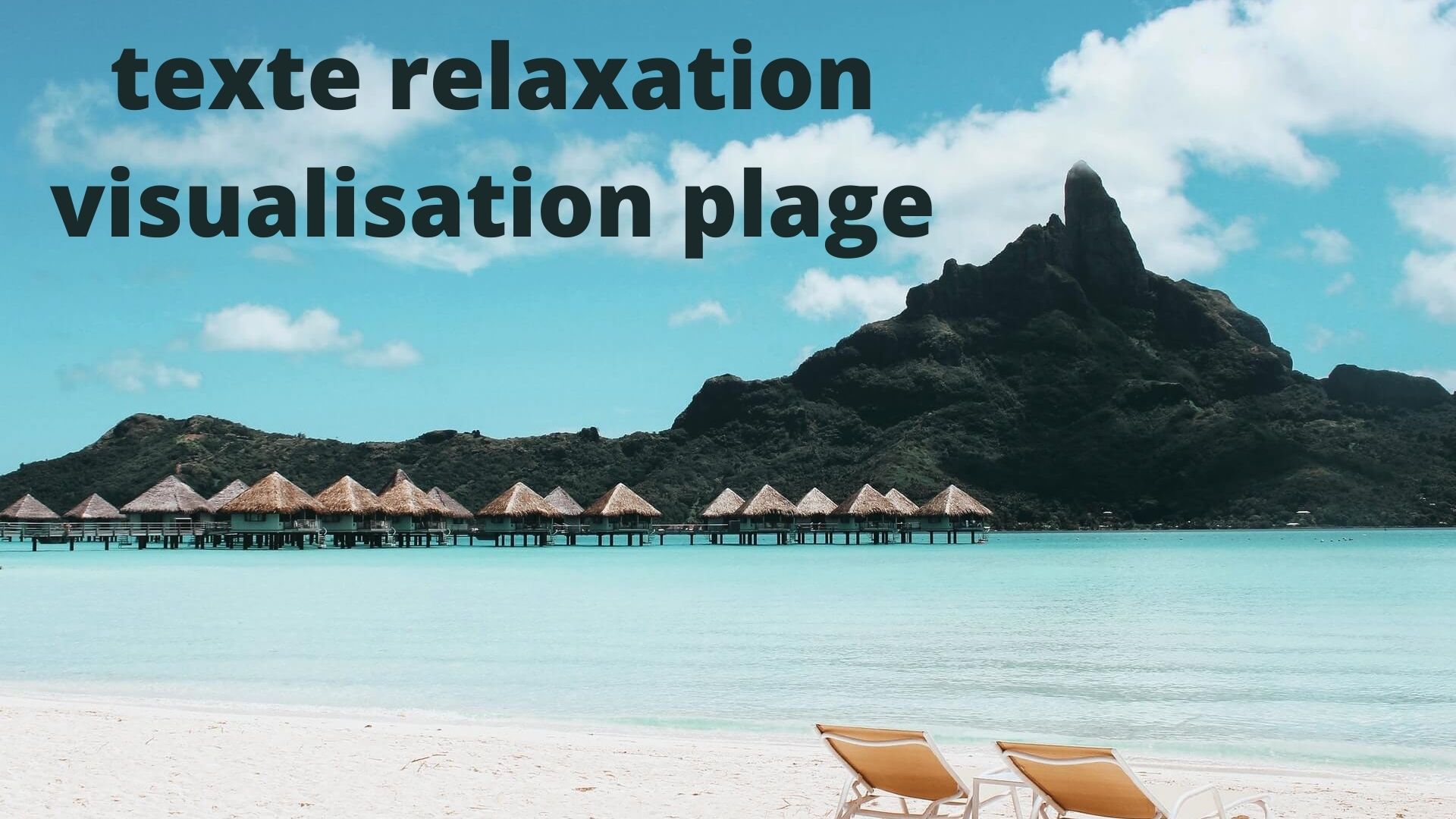 Texte De Relaxation Visualisation Plage