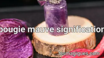 bougie mauve signification