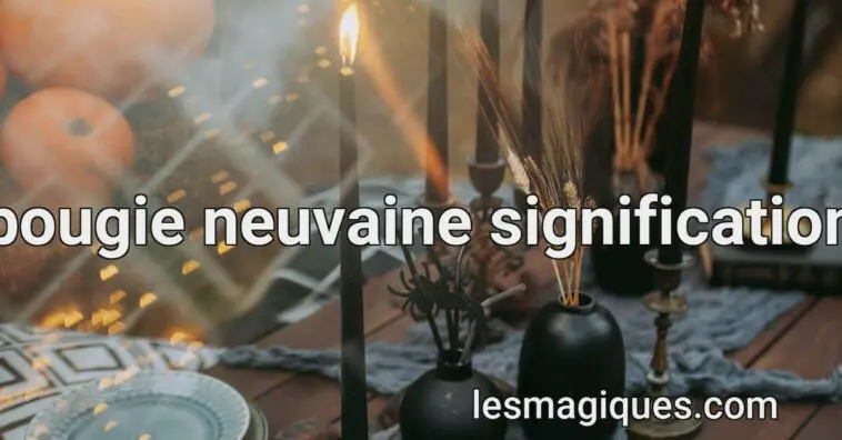 bougie neuvaine signification