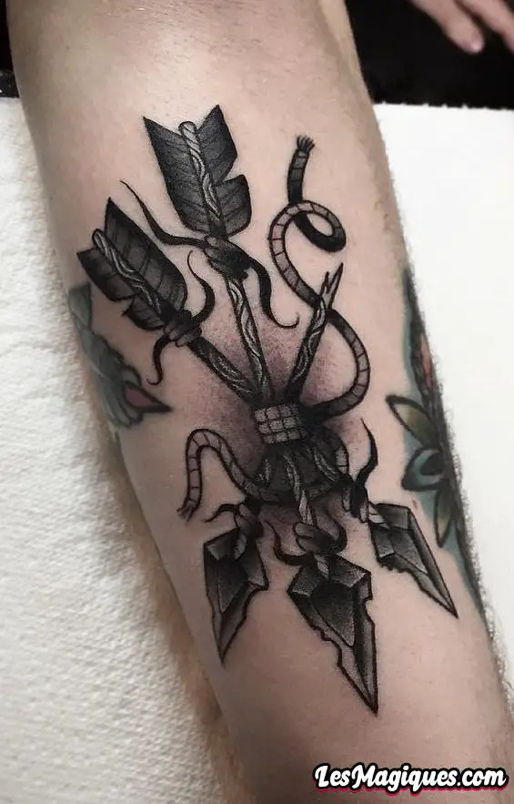 Tatouage de paquet de flèche