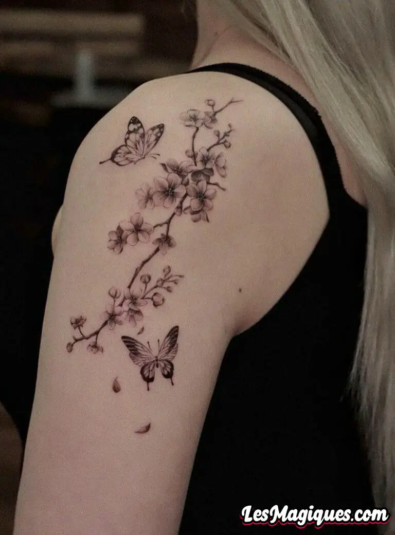 Fleur De Cerisier Tatouage Signification + [ Exemple De Tatouage ]