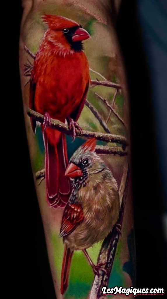 Tatouage Cardinal