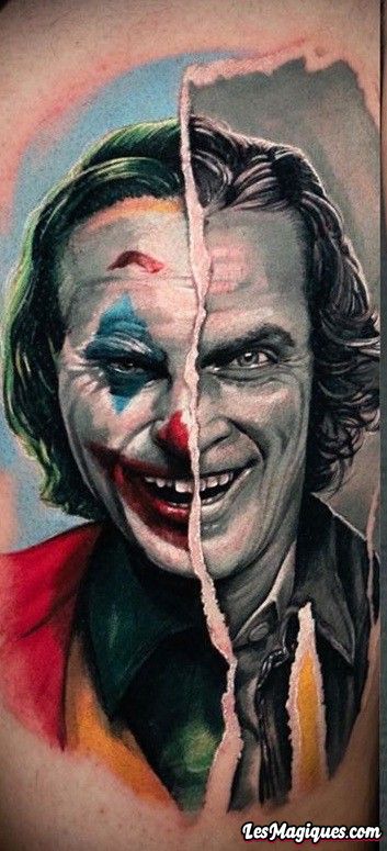 Tatouage Joker contemporain