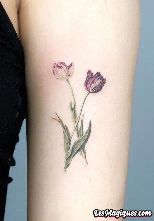 Tatouage de tulipe hollandaise