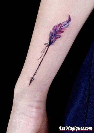 Tatouage Flèche Plume
