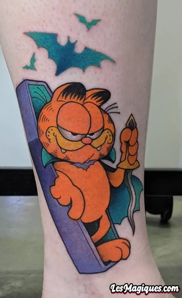 Tatouage Garfield
