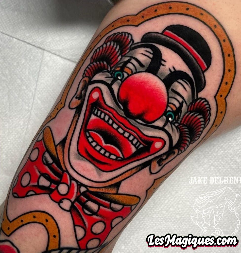 Tatouage Clown Heureux