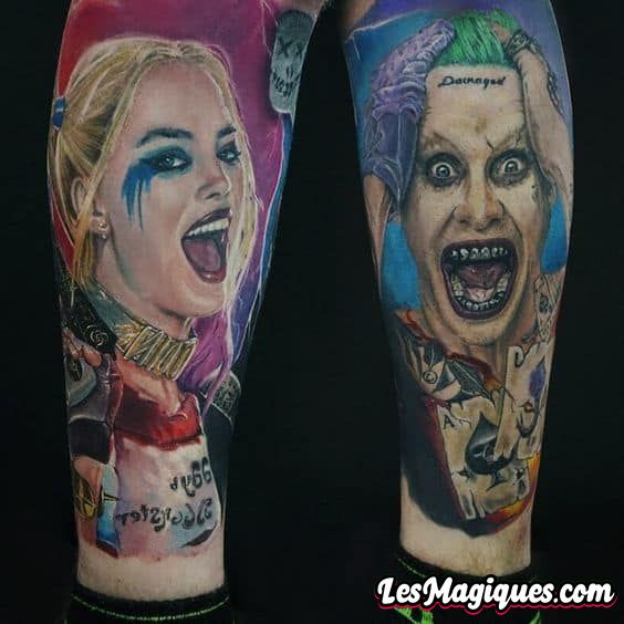 Tatouage Harley et Joker