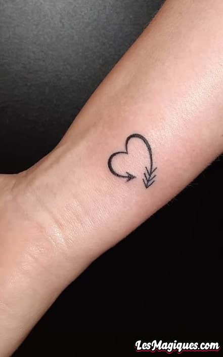 Tatouage Flèche Coeur