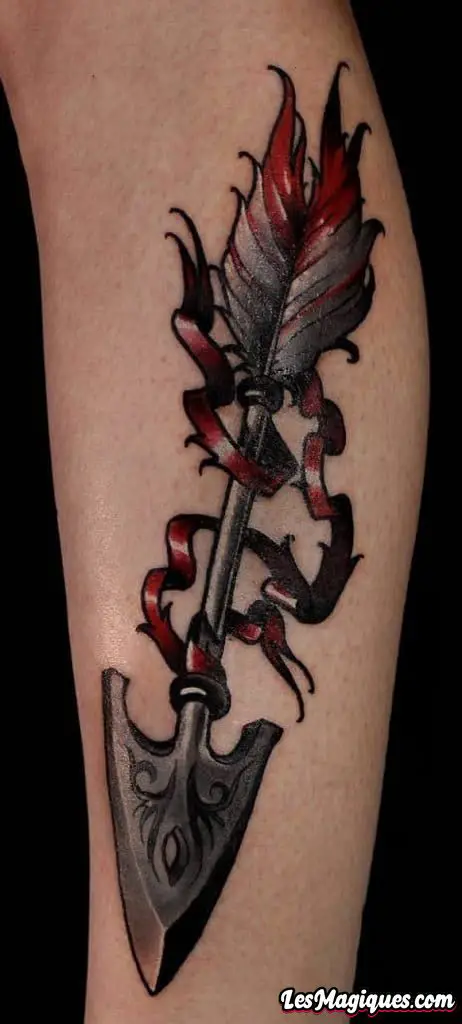 Tatouage flèche illustrative