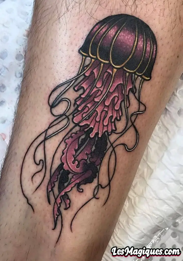 Tatouage illustratif de méduses
