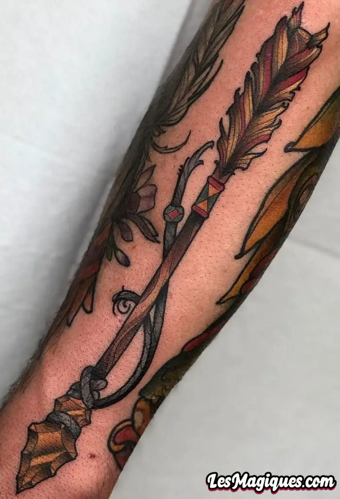 Tatouage flèche indienne