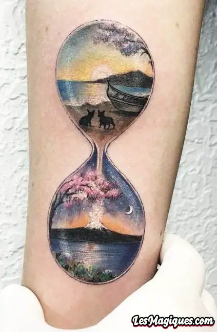 Tatouage Sablier Infini