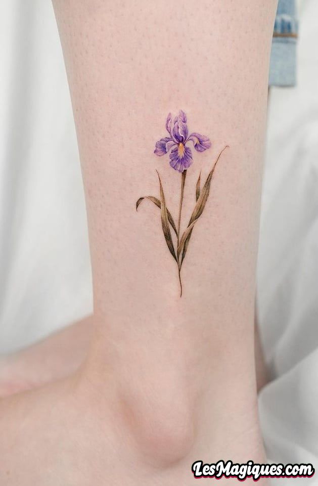 Petit tatouage d'iris