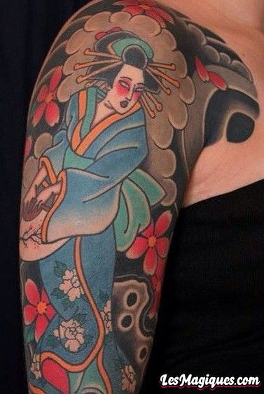 Tatouage Geisha Japonaise