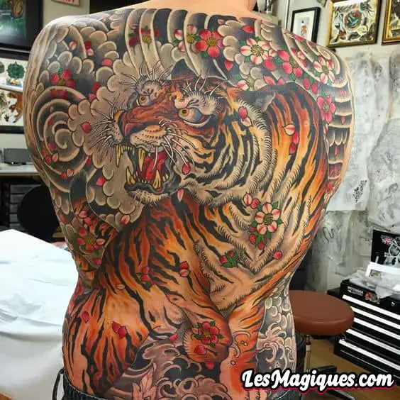 Tatouage de tigre japonais