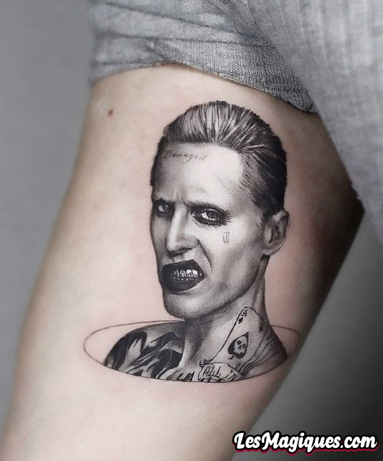Le tatouage du Joker de Jared Leto