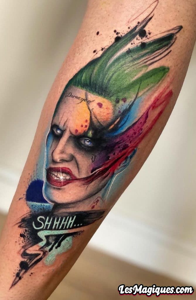 Le tatouage du Joker de Jared Leto