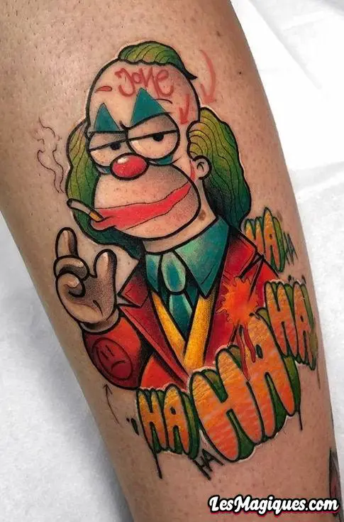 Tatouage Krusty le Clown