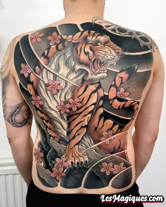 Tatouage de tigre japonais