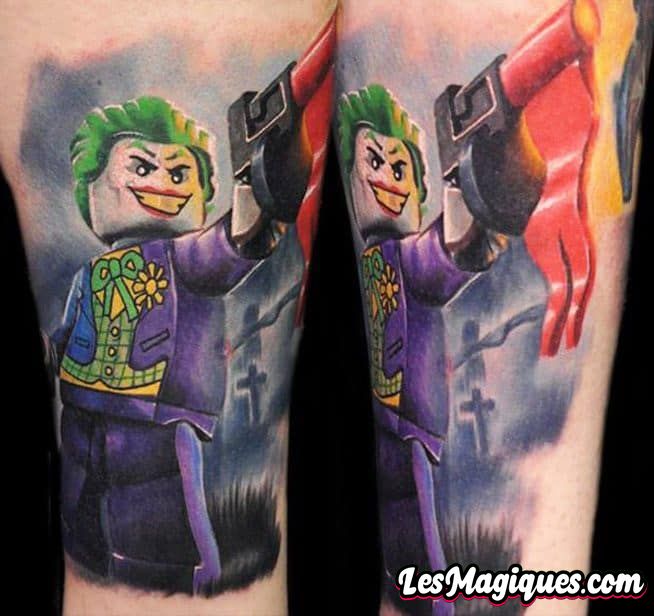 Tatouage Lego Joker