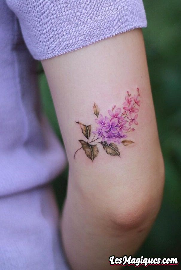 Tatouage Fleur Lilas