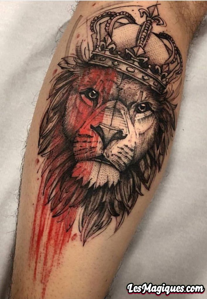 Tatouage Tête De Lion