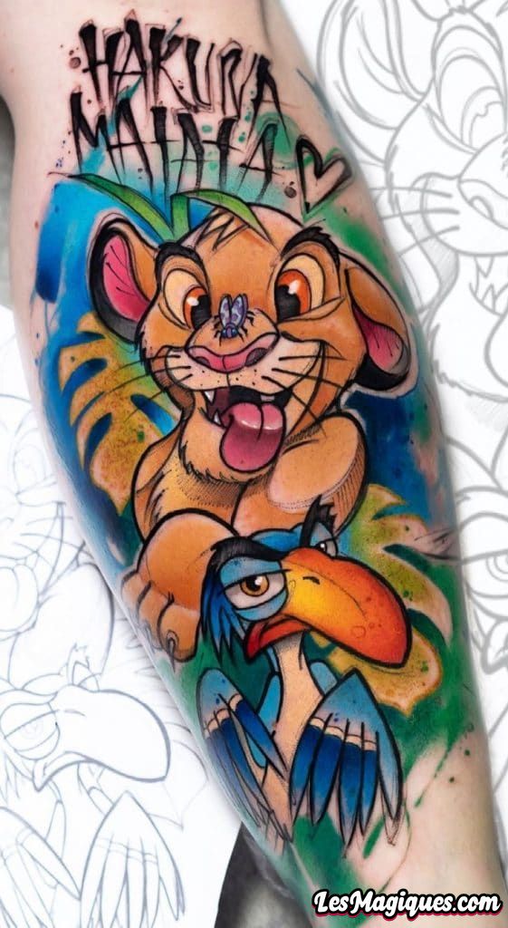 Tatouage Roi Lion