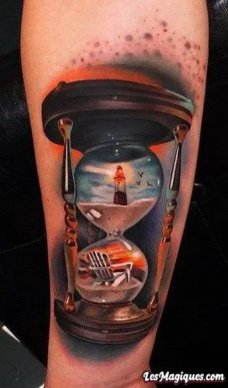 Tatouage sablier nautique