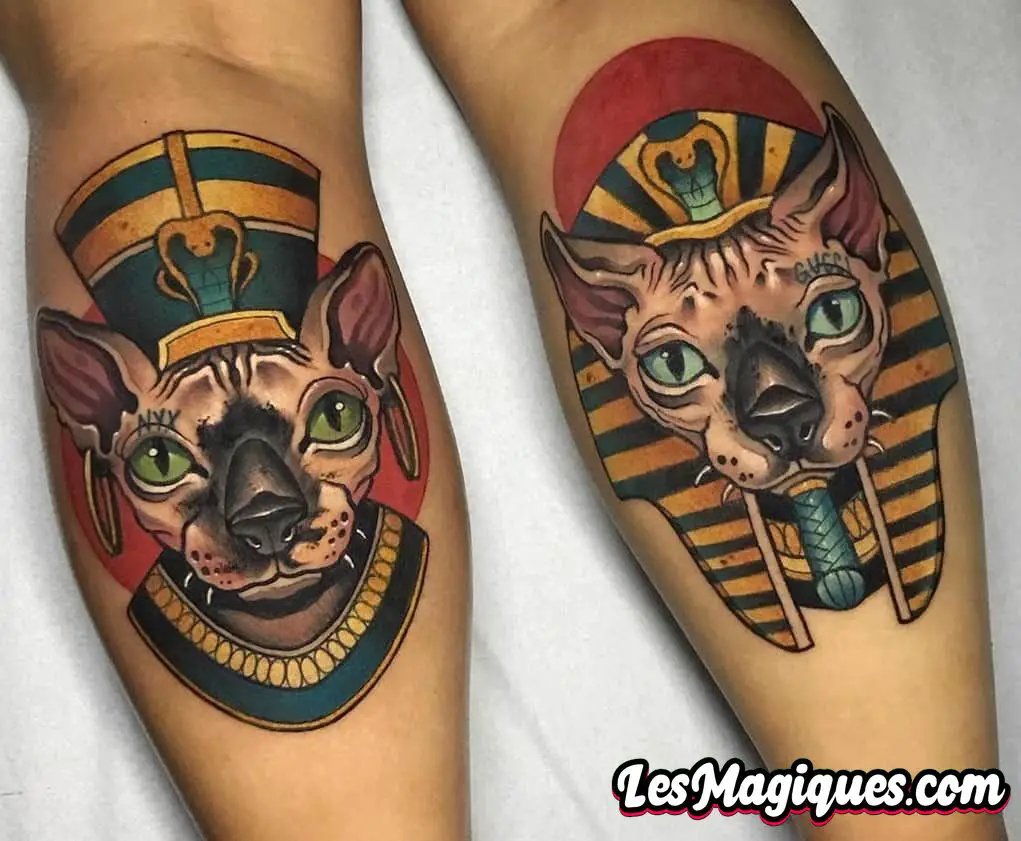 Tatouage égyptien néo-traditionnel