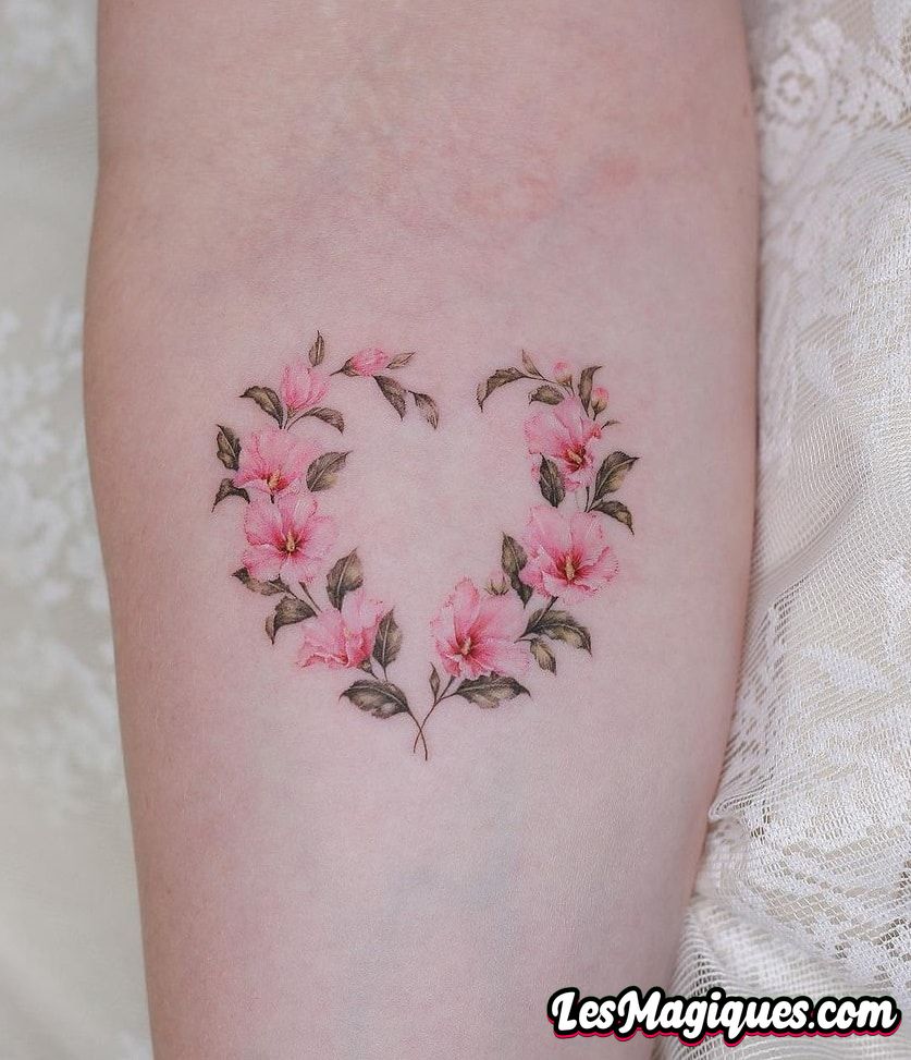 Tatouage Hibiscus Rose