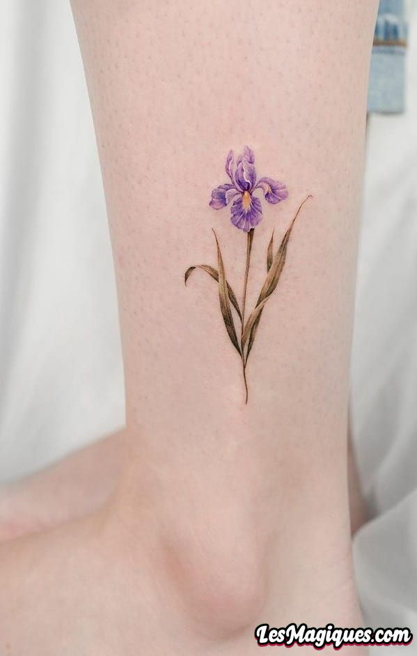Tatouage Iris Violet