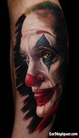 Tatouage Joker Réaliste