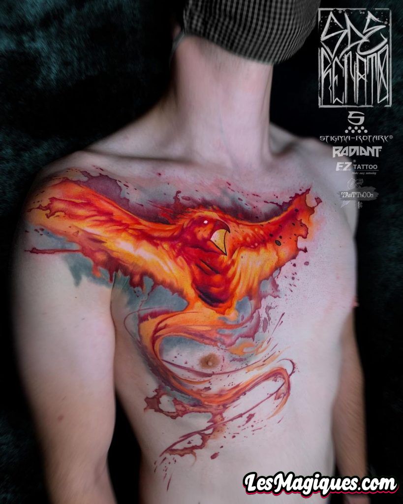 Le tatouage à l'aquarelle de Renato Vivoli