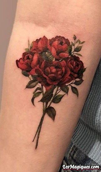 Tatouage De Bouquet De Fleurs