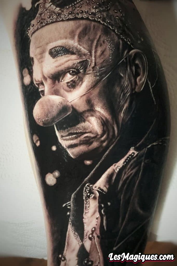 Tatouage Clown Triste