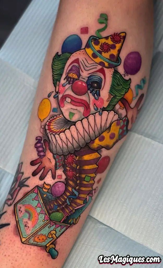 Tatouage Clown Triste