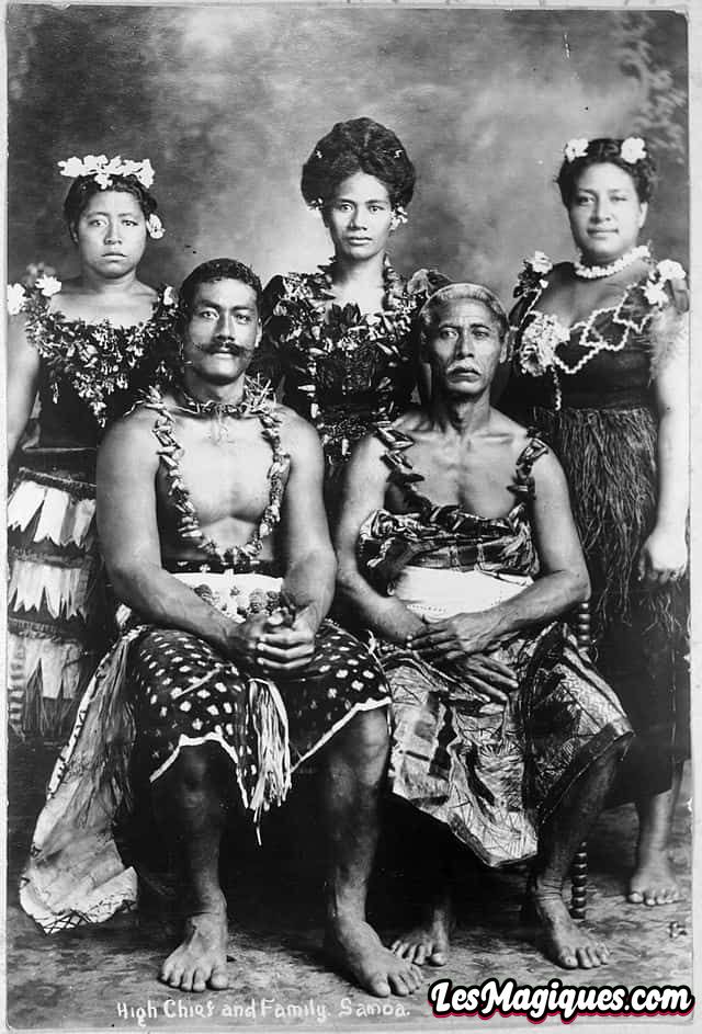 Famille de chefs samoans