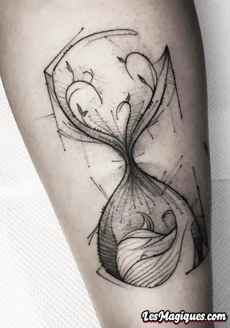 Tatouage de sablier sommaire