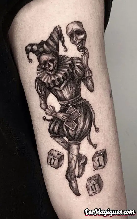 Crâne De Clown Tatouage