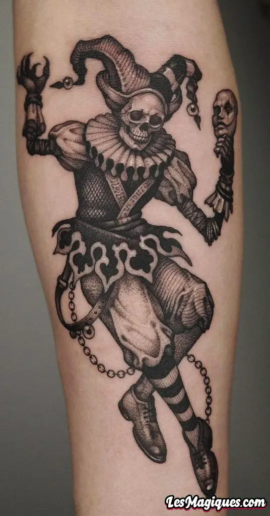 Crâne De Clown Tatouage