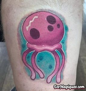 Tatouage de méduse Bob l'éponge