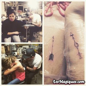 Tatouages ​​​​de flèches de Stephanie Branco et Sarah Hyland