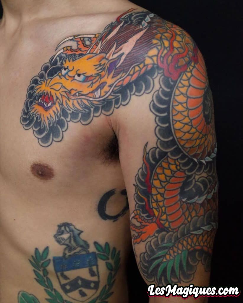 Tatouage Dragon Tebori