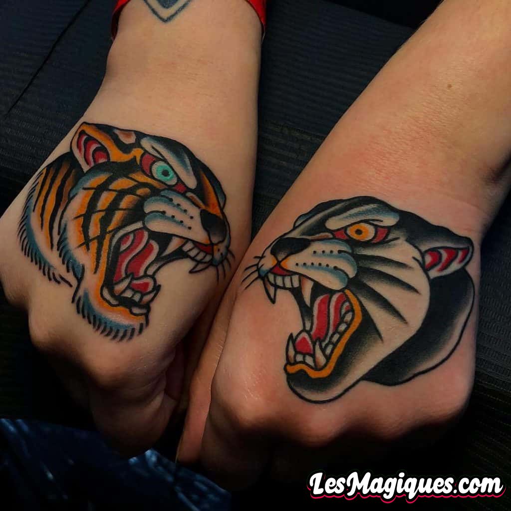 Tatouage Tigre et Panthère