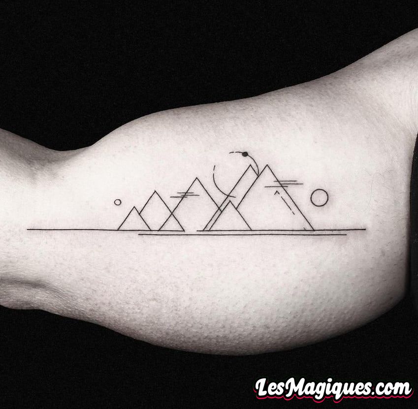 Tatouage Triangulaire