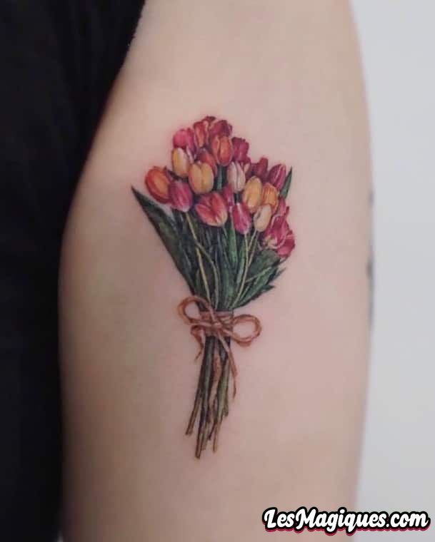 Tatouage De Bouquet De Fleurs