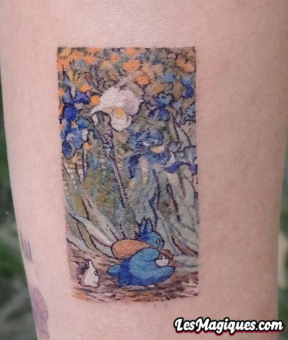 Tatouage d'iris de Van Gogh